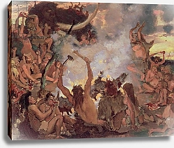 Постер Васнецов Виктор A Stone Age Feast, 1883