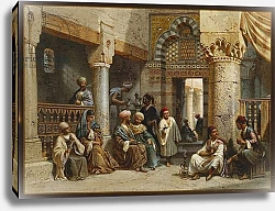 Постер Вернер Карл Arabic Figures in a Coffee House, 1870