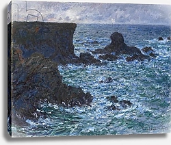Постер Моне Клод (Claude Monet) Rocks at Port Coton, the Lion Rock, 1886