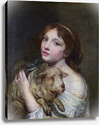 Постер Девушка с ягненком