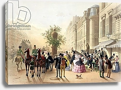 Постер Гурар Евген Boulevard des Italiens, from 'Physionomies de Paris', 1856