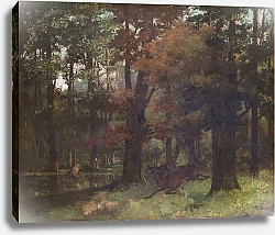 Постер Курбе Гюстав (Gustave Courbet) В лесу 2