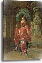 Постер Верещагин Петр Vishnu Statue in the Indra Temple, 1874