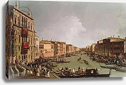Постер Каналетто (Giovanni Antonio Canal) A Regatta on the Grand Canal, c.1735