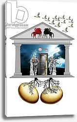 Постер Черокки Джулио (совр) la chiave delle cose nascoste, 2009, collagraph, photographic contamination