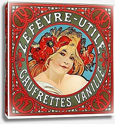 Постер Муха Альфонс Lefèvre – Utile Gaufrettes Vanille