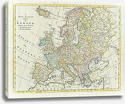 Постер Карта Европы, 1777-1779 г. 1
