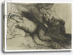 Постер Рембрандт (Rembrandt) Jupiter and Antiope, c.1659