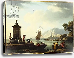 Постер Верне Клод A View of the Harbour at Genoa, 1773