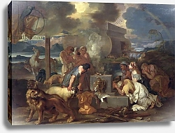 Постер Бурдон Себастьян The Sacrifice of Noah, c.1640