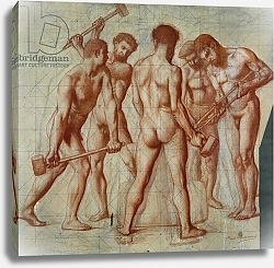 Постер Пивус Пьер The Forgers, study for 'Allegorie du Travail'