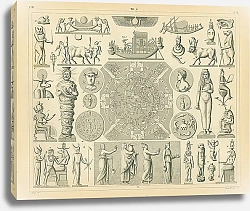 Постер Египетские боги и религиозные символы 1