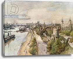Постер Фулейлав Джон The Tower, from Tower Bridge, looking West