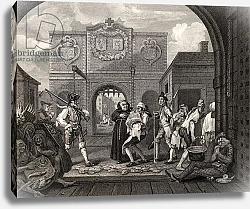Постер Хогарт Уильям The Gate of Calais, or O The Roast Beef of Old England, 1833
