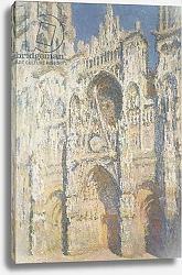 Постер Моне Клод (Claude Monet) Rouen Cathedral in Full Sunlight: Harmony in Blue and Gold, 1894