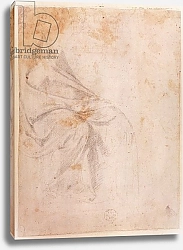Постер Микеланджело (Michelangelo Buonarroti) Study of Drapery c.1516