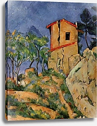Постер Сезанн Поль (Paul Cezanne) Дом с трещинами в стенах