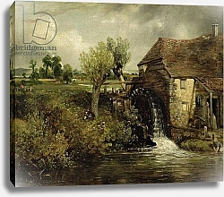 Постер Констебль Джон (John Constable) Parham's Mill, Gillingham, Dorset, 1824