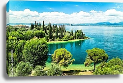 Постер Италия. Озеро Гарда.Пунта Сан Виджилио