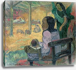 Постер Гоген Поль (Paul Gauguin) Be Be, 1896
