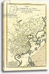 Постер Бонне Чарльз (карты) The Chinese Empire, Chinese Tartary and the Kingdom of Korea, Japan, 1780