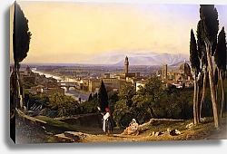 Постер Джеймс Уильям Флоренция, вид на реку Арно 2