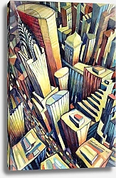 Постер Джонсон Уол (совр) The Chrysler Building, 1993