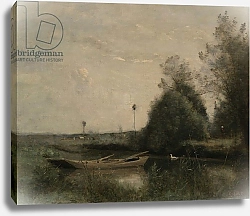 Постер Коро Жан (Jean-Baptiste Corot) A Pond in Mortain, c.1860-70