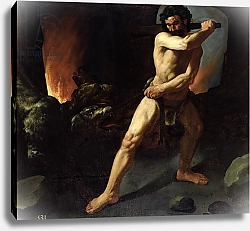 Постер Зурбаран Франсиско Hercules and Cerberus, c.1634
