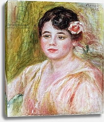 Постер Ренуар Пьер (Pierre-Auguste Renoir) Portrait of Adele Besson, 1918