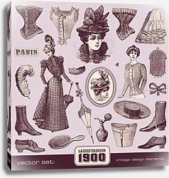 Постер Ladies' Fashion and Accessories (1900)