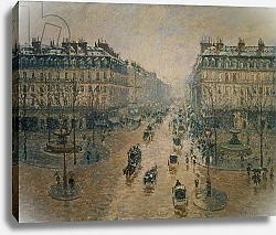 Постер Писсарро Камиль (Camille Pissarro) Avenue de L'Opera, Paris, 1898