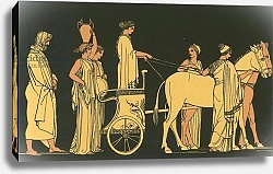 Постер Флексман Джон Ulysses following the car of Nausicaa