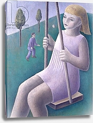 Постер Эдиналл Рут (совр) Girl on Swing, 1996