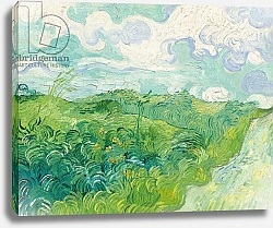 Постер Ван Гог Винсент (Vincent Van Gogh) Green Wheat Fields, Auvers, 1890