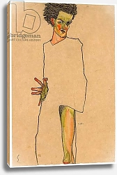 Постер Шиле Эгон (Egon Schiele) Self Portrait; Selbstbildnis, 1910