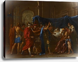 Постер Пуссен Никола (Nicolas Poussin) The Death of Germanicus, 1627