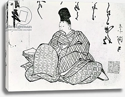 Постер Школа: Японская Hero of a Monogatari by Ariwara no Narimira 17th-19th century