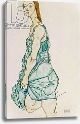 Постер Шиле Эгон (Egon Schiele) Upright Standing Woman, 1912