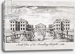 Постер Школа: Английская 18в. South view of the Foundling Hospital, London, 1749