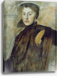 Постер Дега Эдгар (Edgar Degas) Study for a Portrait of a Lady, 1867