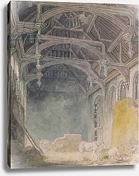 Постер Тернер Уильям (William Turner) Interior of St. John's Palace, Eltham, c.1793