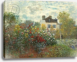 Постер Моне Клод (Claude Monet) The Artist's Garden in Argenteuil, 1873