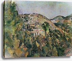 Постер Сезанн Поль (Paul Cezanne) View of the Domaine Saint-Joseph, late 1880s