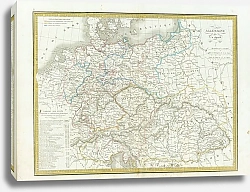 Постер Карта: Германия