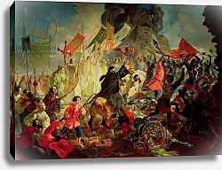 Постер Брюллов Карл King Stephan IV Batory besieging Pskov in 1581 1