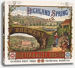 Постер Неизвестен Highland Spring Brewery ale  porter. Rueter Alley, Boston