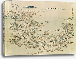 Постер Школа: Японская 19в. Aerial view of the Islands of Japan, c.1820