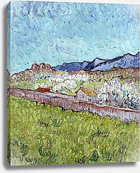 Постер Ван Гог Винсент (Vincent Van Gogh) Вид на Альпы, 1889