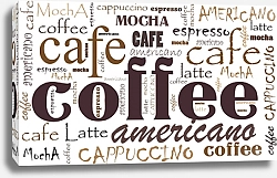 Постер Кофейная типографика